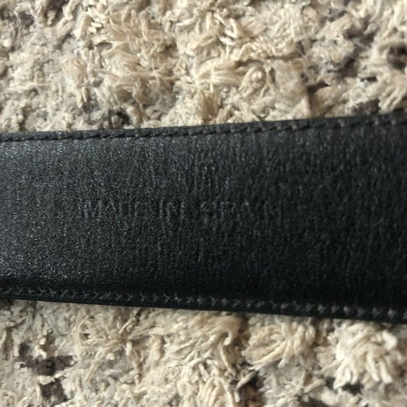 CALE Genuine Lizard Belt Mens -Spain- Green/ Brown Reptile Skin M-2459-3-44 - Picture 9 of 9